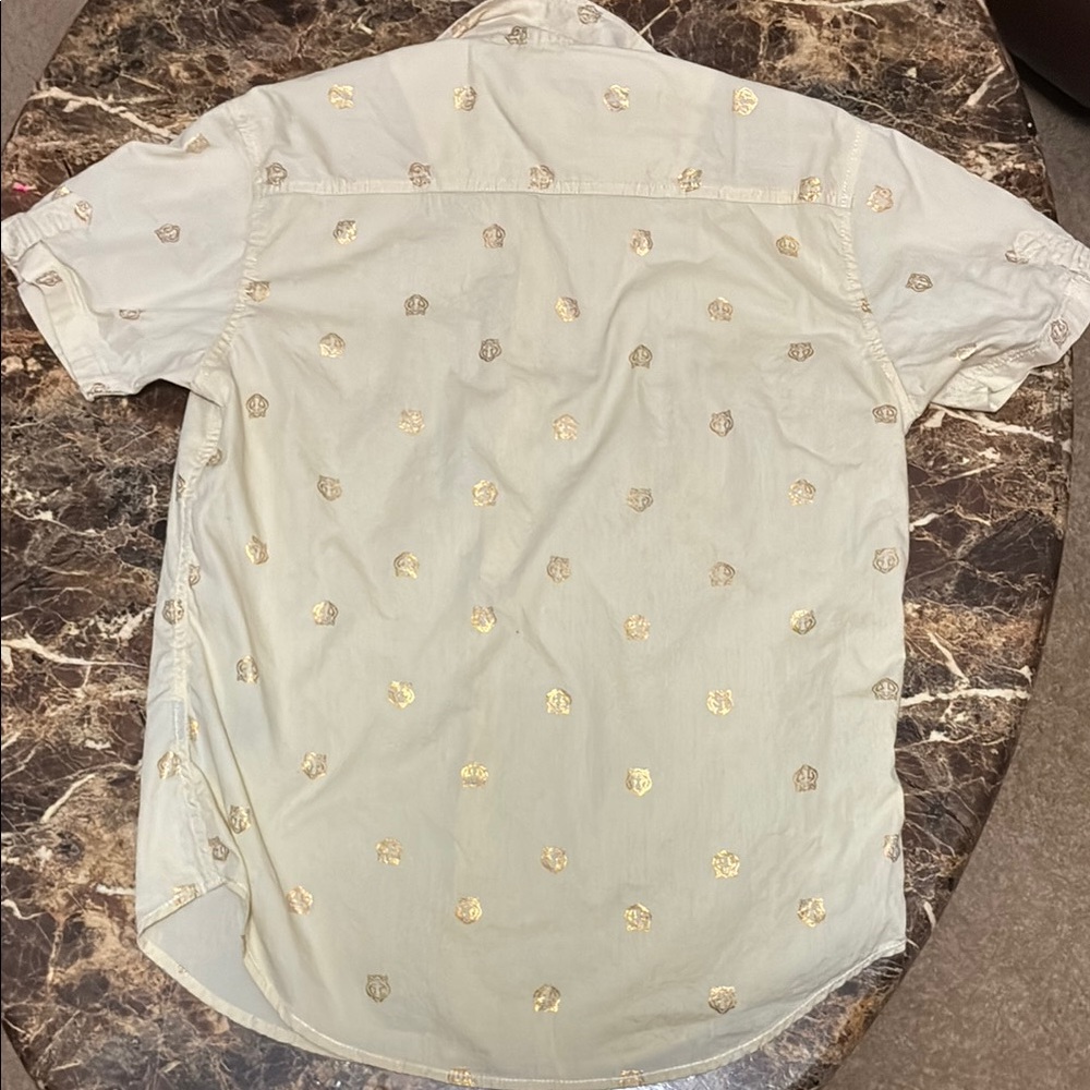 Gold Casual Button Down Shirt - image 2